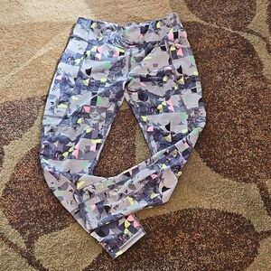 Girls' Multicolor Printed Active Leggings - Neon Accent